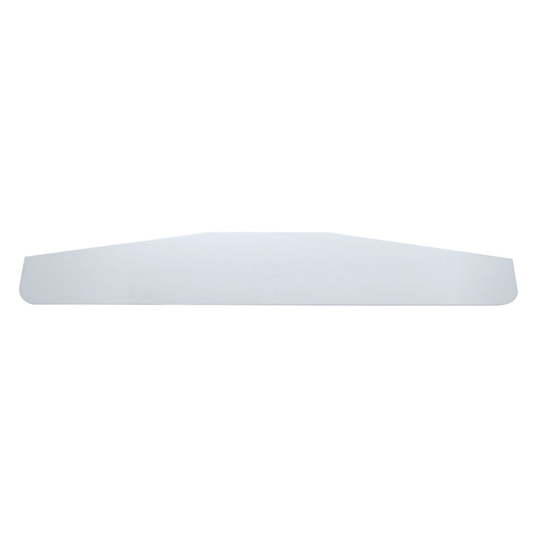 4" x 24" Chrome Standard Bottom Mud Flap Plate - Welded Stud (Card of 2)