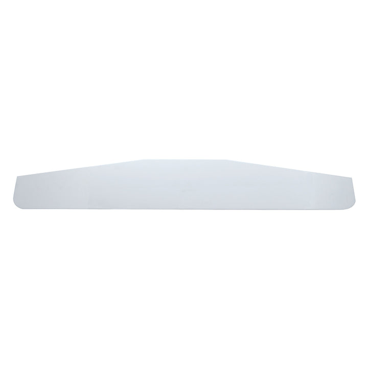 4" x 24" Chrome Standard Bottom Mud Flap Plate - Welded Stud (Card of 2)