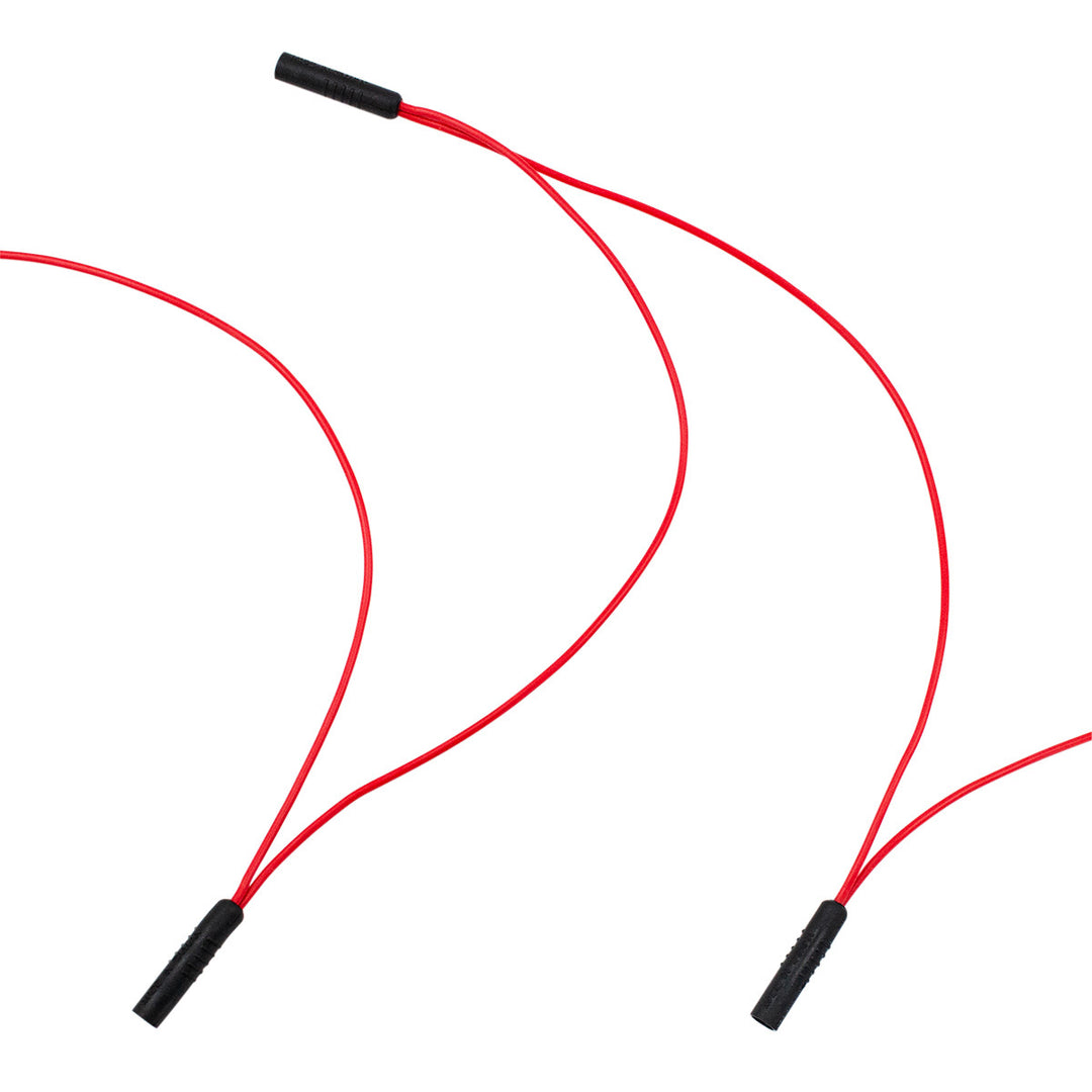 0.180" Female Plug Red Wire Harness With 50 Plugs - 12" Lead (Bulk)