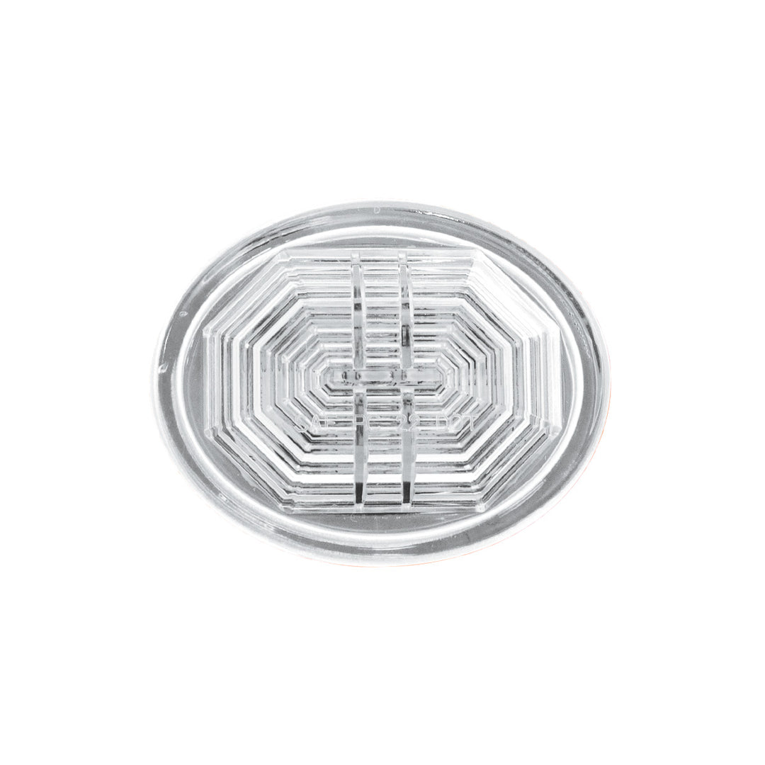 3 LED Oval Auxiliary Light - White LED/Clear Lens