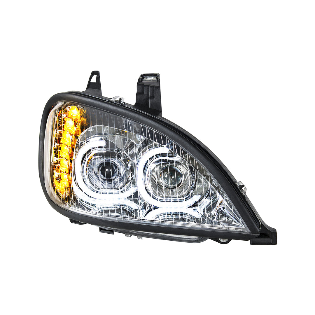 High Power LED Chrome Projection Headlight For 2001-2020 Freightliner Columbia - Passenger