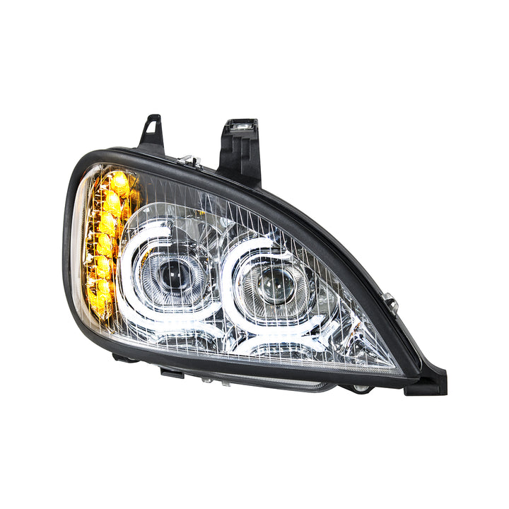 High Power LED Chrome Projection Headlight For 2001-2020 Freightliner Columbia - Passenger