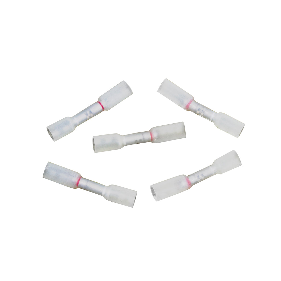 24 - 22 to 20-18 AWG CS Multi - Wire Heat Shrink Connector - Clear w/ White Dash (5-Pack)