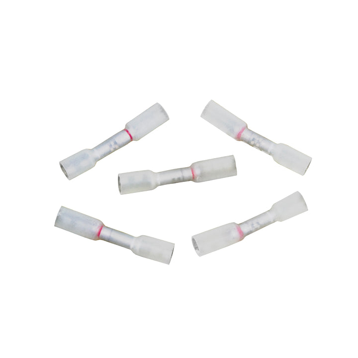 24 - 22 to 20-18 AWG CS Multi - Wire Heat Shrink Connector - Clear w/ White Dash (5-Pack)