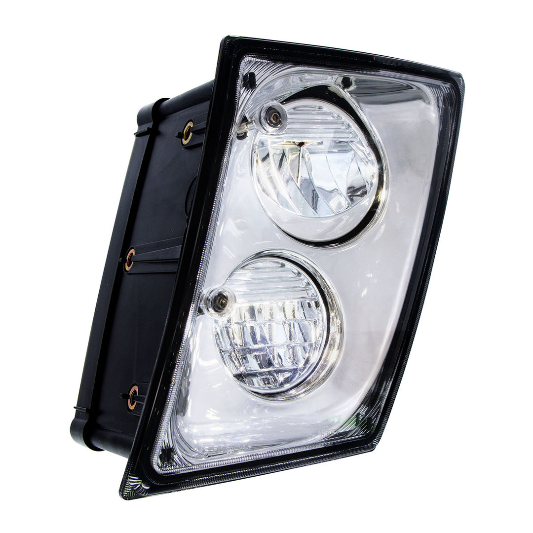 2 High Power LED Chrome Driving Light &amp; Fog Light For 2003-2017 Volvo VNL - Driver/Left