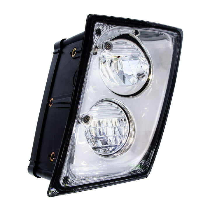2 High Power LED Chrome Driving Light &amp; Fog Light For 2003-2017 Volvo VNL - Driver/Left