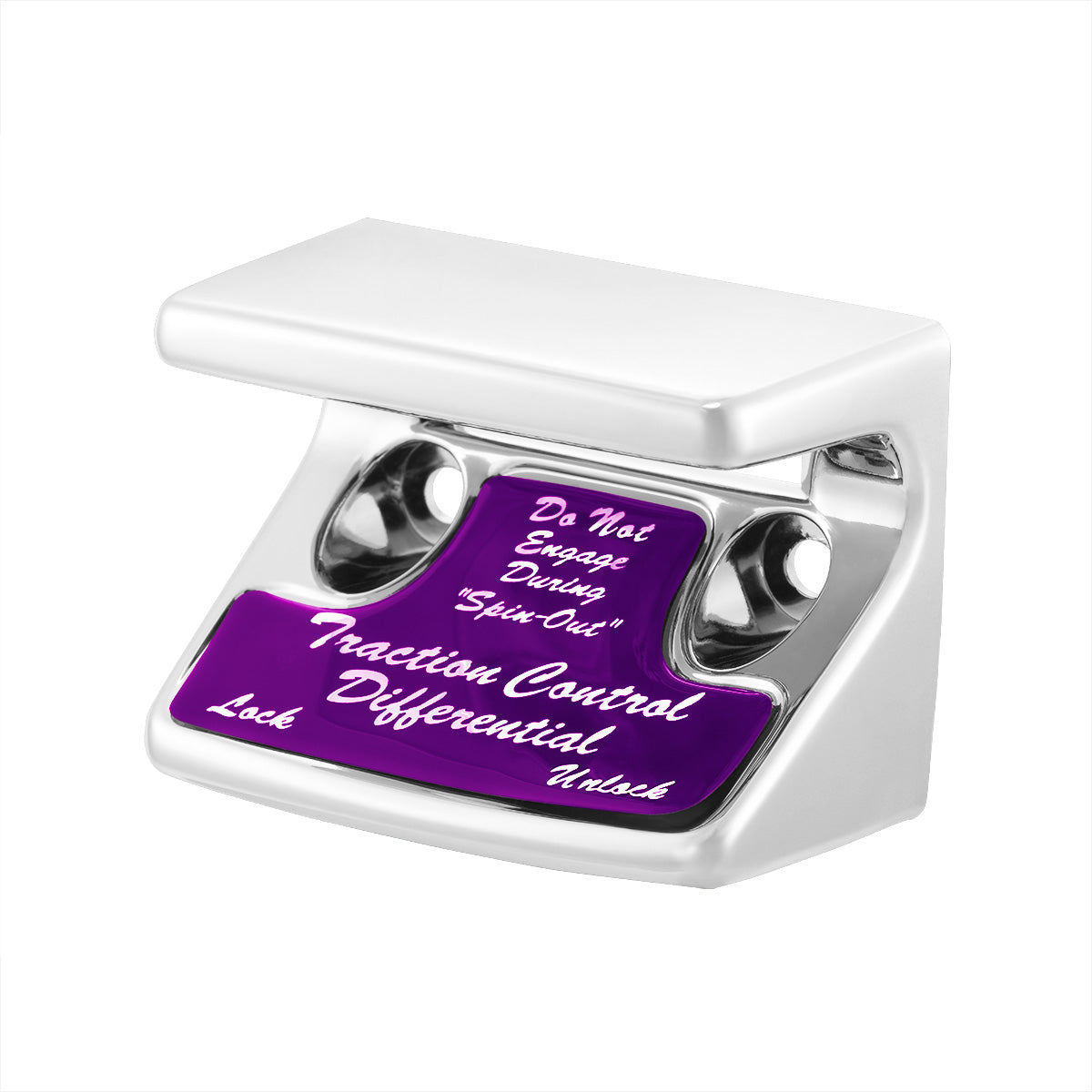 "Traction Control Differential" Switch Guard With Purple Sticker