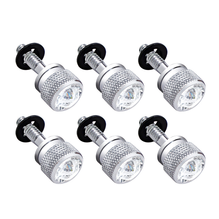 Dash Screw With Clear Crystal For Peterbilt (2001-2005)(6-Pack)
