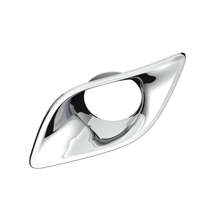Chrome Plastic Fog Light Bezel For 2013-2021 Kenworth T680 - Driver