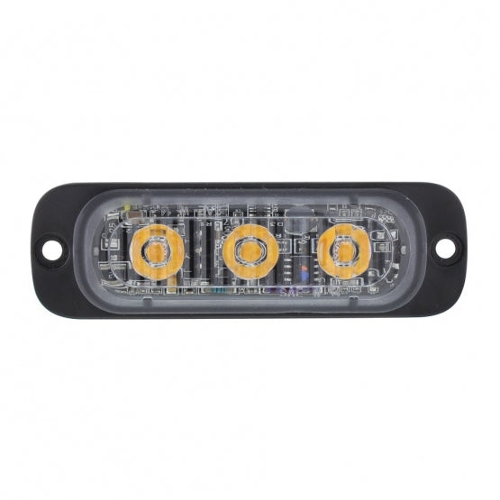 3 High Power LED Super Thin Warning Light - Amber LED (Bulk)