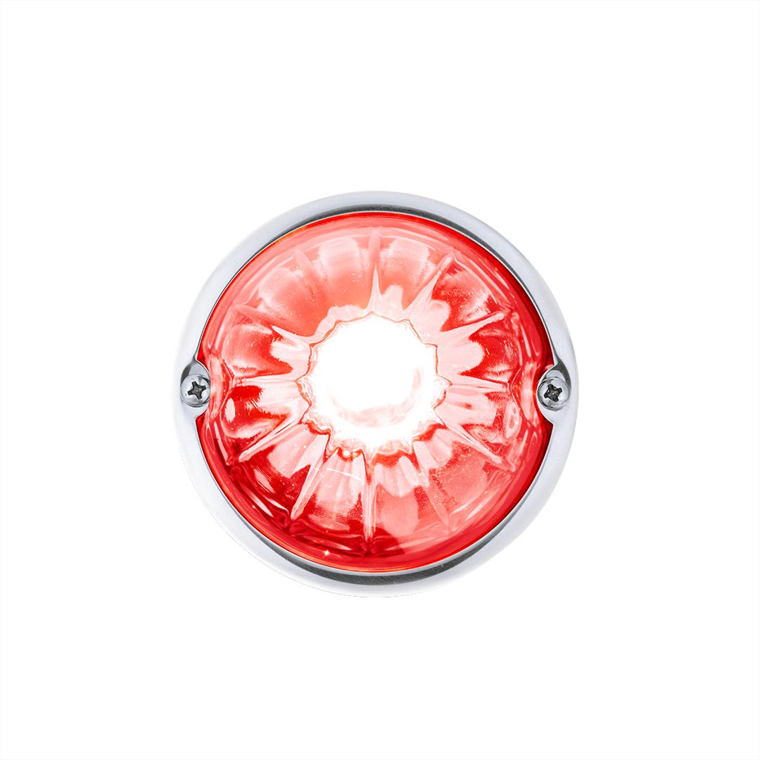 Glass Watermelon Light Kit With 2 LED Light - Red LED/Clear Lens