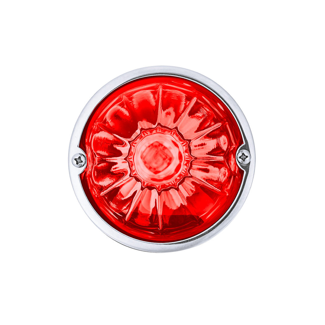 Glass Watermelon Light Kit With 4 LED Light - Red LED/Red Lens