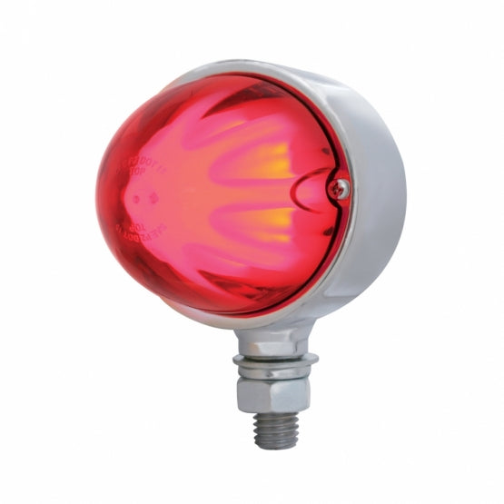 9 LED Dual Function GloLight Single Face Light - Red LED/Red Lens