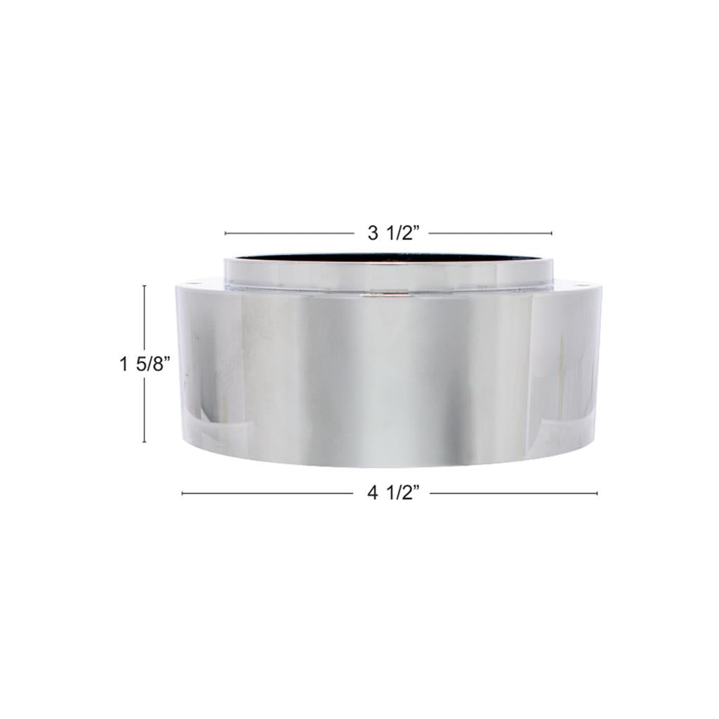 Chrome Aluminum 3 - Bolt Hub Adapter for 9 - Screw Steering Wheel