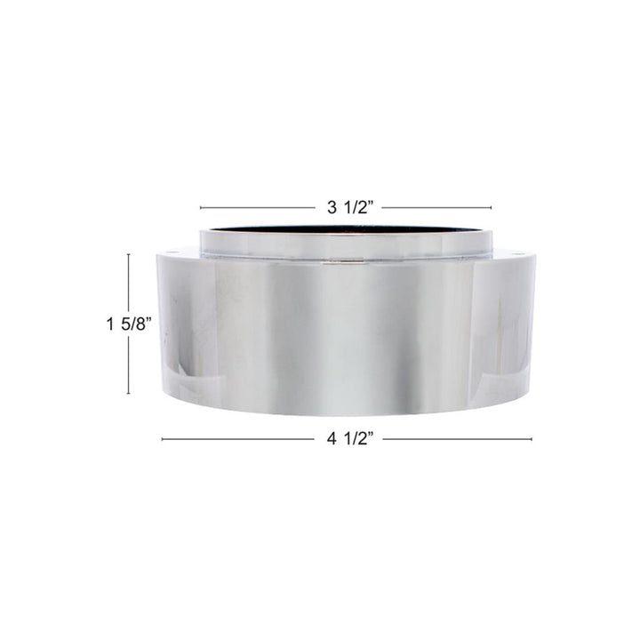 Chrome Aluminum 3 - Bolt Hub Adapter for 9 - Screw Steering Wheel