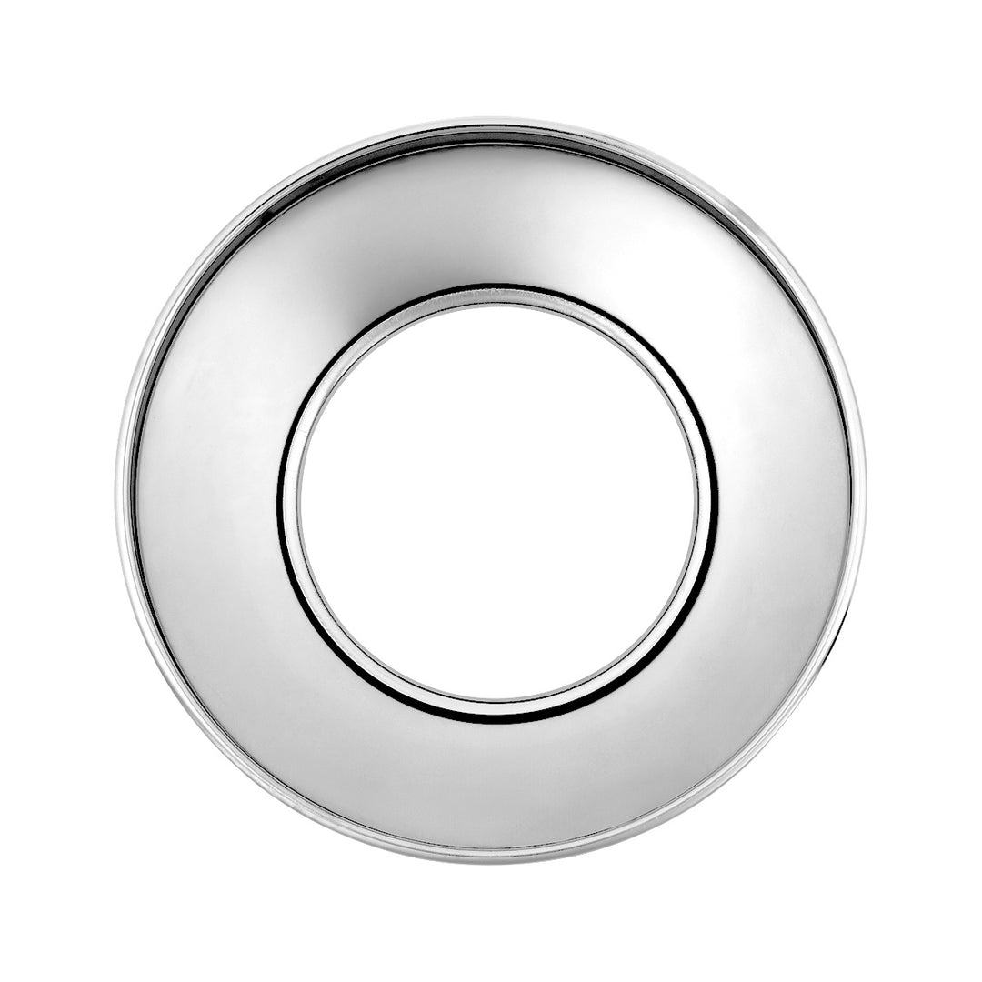 8" Stainless Rear Hubcap With Hubometer Cutout