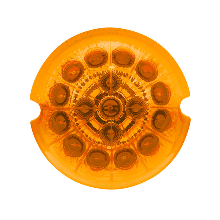 17 LED Dual Function Reflector Cab Light - Amber LED/Amber Lens (Bulk)