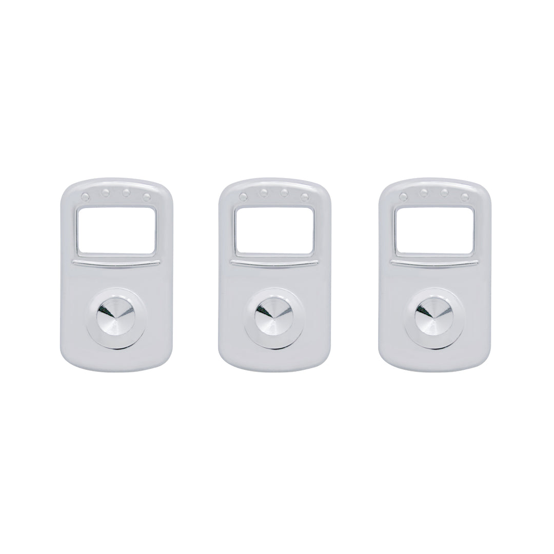 Rocker Switch Cover For Kenworth/Peterbilt - Indented (Card of 3)