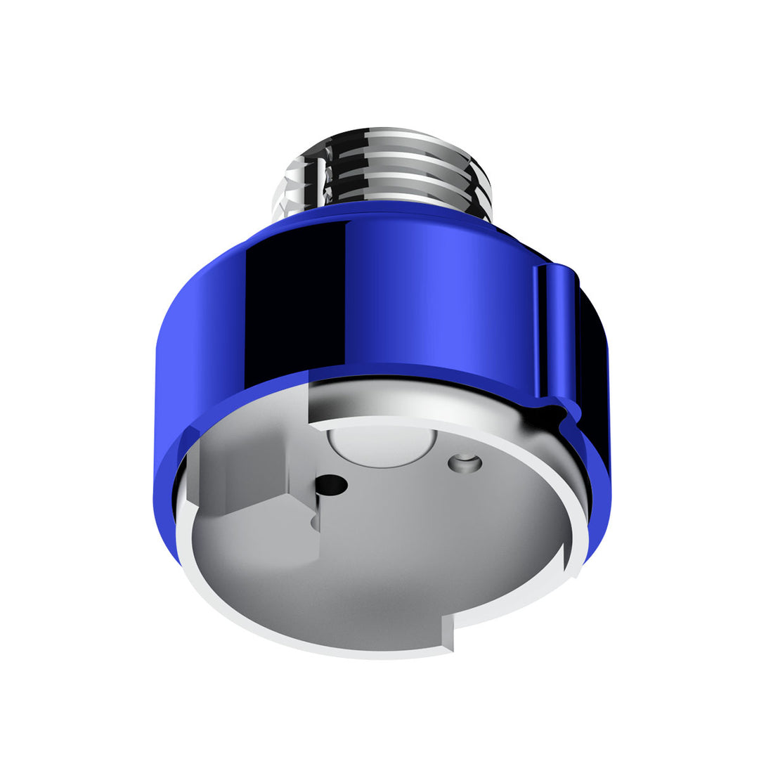M30 x 3.5 Thread-On Gearshift Adapter W/LED Mount For Eaton - Fuller 9/10 Speed - Indigo Blue