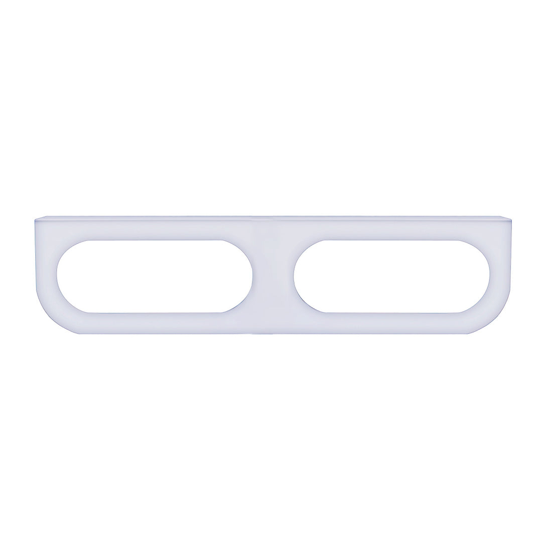 Stainless Light Bracket With 2X Oval Light Cutouts