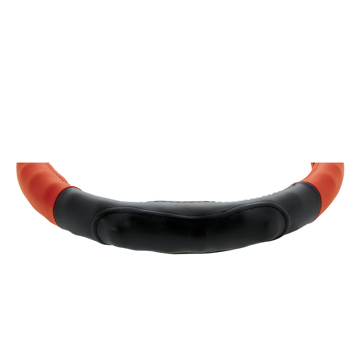 18" Duo Tone Steering Wheel Cover - Black &amp; Red