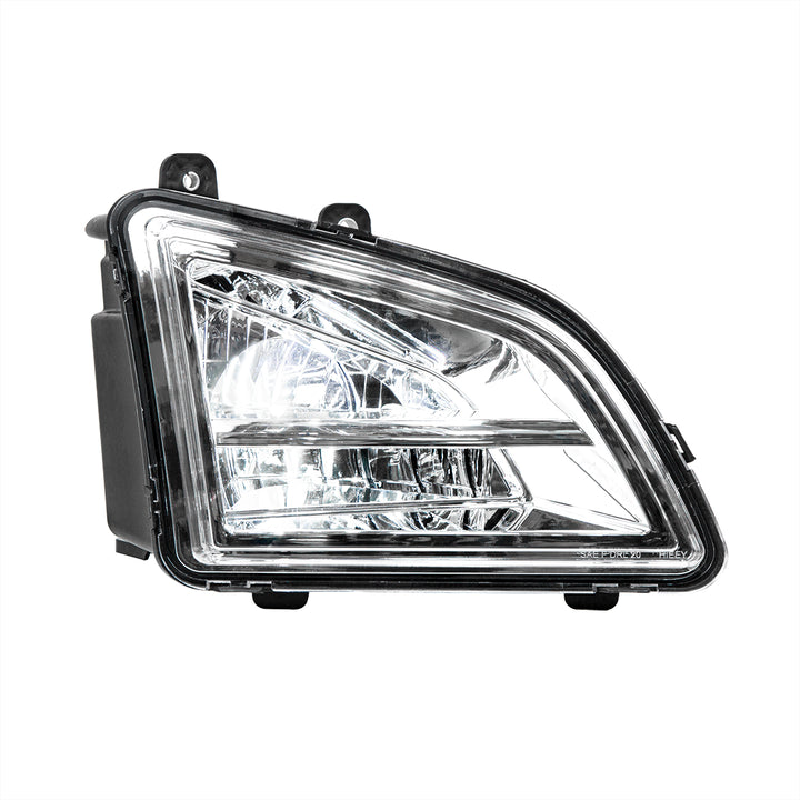 Chrome LED Driving &amp; Fog Light For 2018-2024 Volvo VNL - Passenger - Competition Series