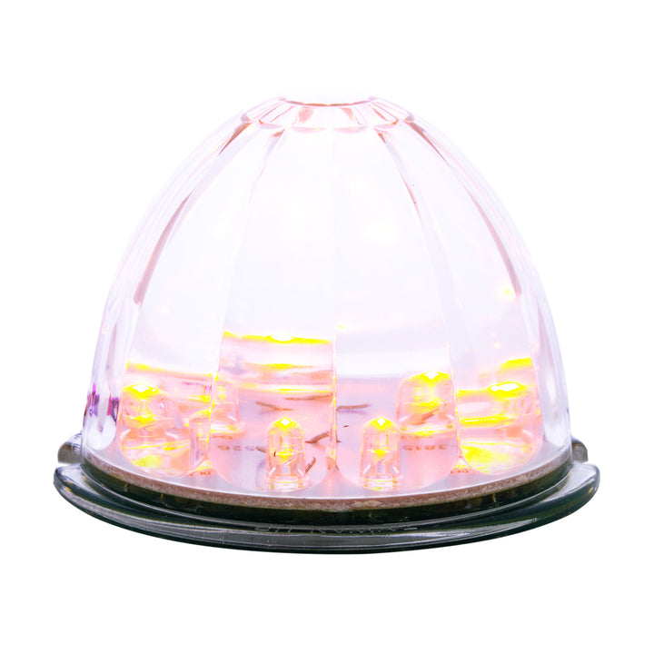 17 LED Watermelon Cab Light - Amber LED/Clear Lens (Bulk)