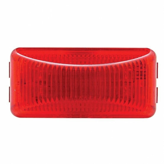 6 LED Rectangular Light (Clearance/Marker) - Red LED/Red Lens (Bulk)