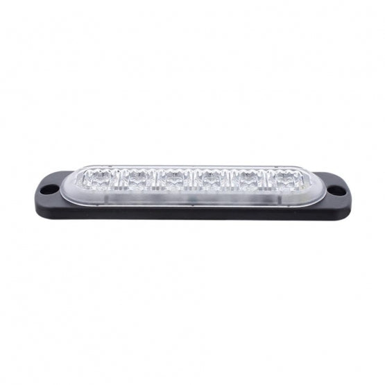 6 High Power LED Super Thin Directional Warning Light - Amber LED (Bulk)