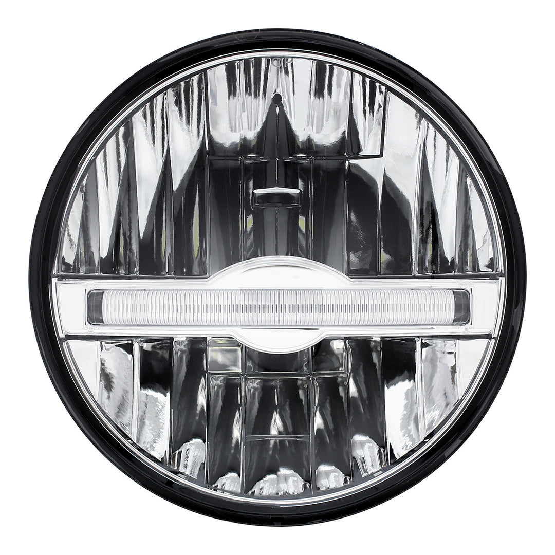 ULTRALIT - 7" High Power LED Headlight With White LED Position Light Bar
