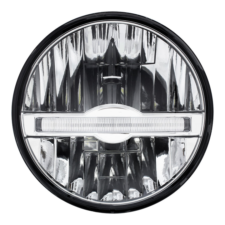 ULTRALIT - 7" High Power LED Headlight With White LED Position Light Bar