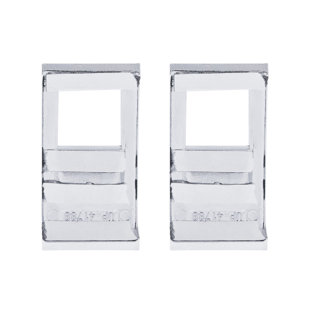 Chrome Plastic Rocker Switch Cover For 2022-2025 Peterbilt 579 (Pair)