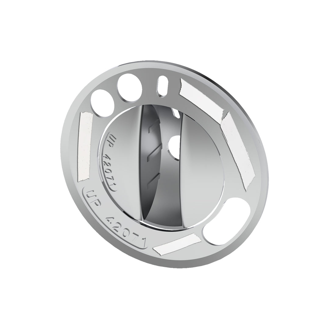 Chrome Plastic 2 - Piece Headlight With Fog Light Switch Cover For 2008-2017 Freightliner Cascadia
