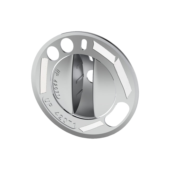 Chrome Plastic 2 - Piece Headlight With Fog Light Switch Cover For 2008-2017 Freightliner Cascadia