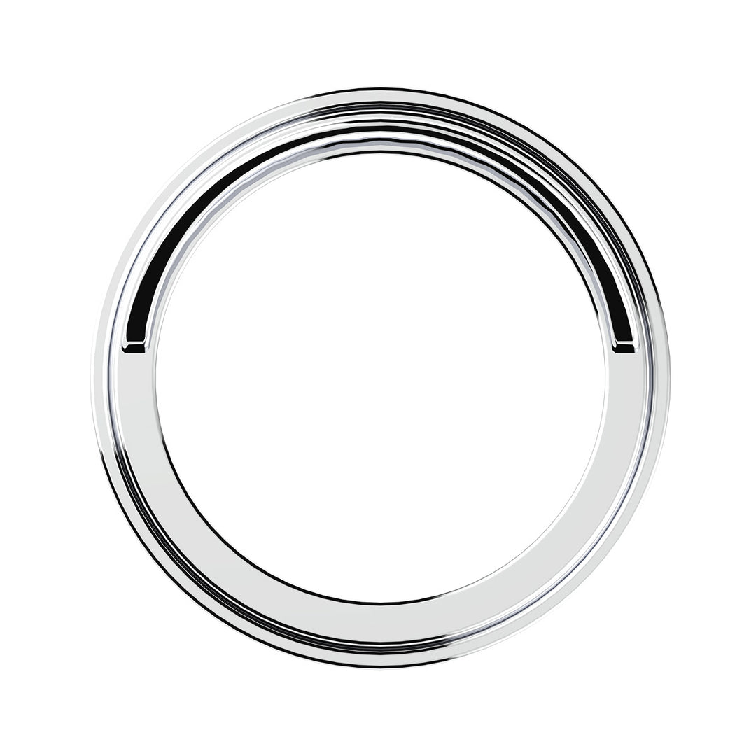 Chrome Plastic Pyrometer Gauge Bezel With Visor For Freightliner - Classic Design