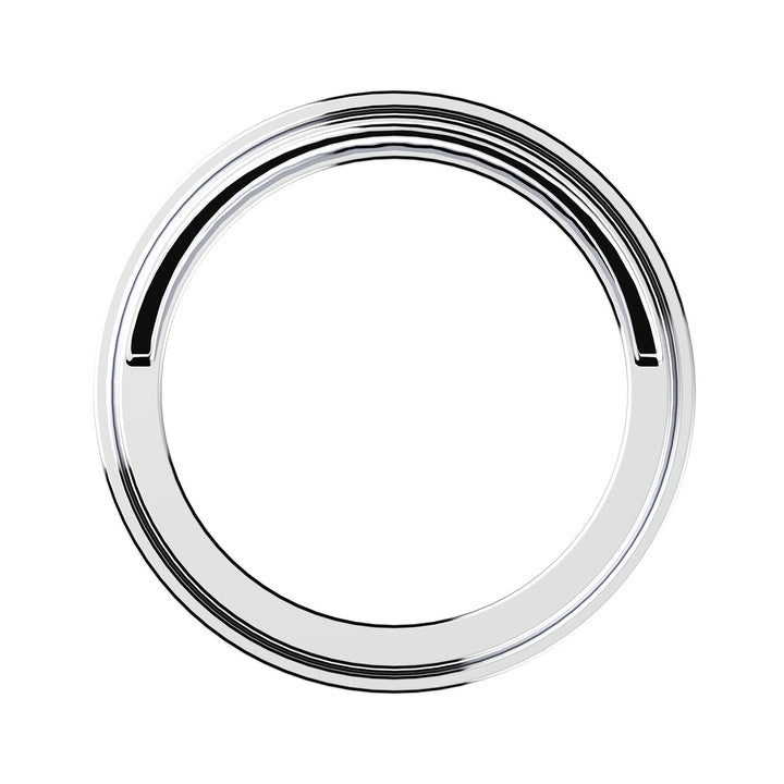 Chrome Plastic Pyrometer Gauge Bezel With Visor For Freightliner - Classic Design