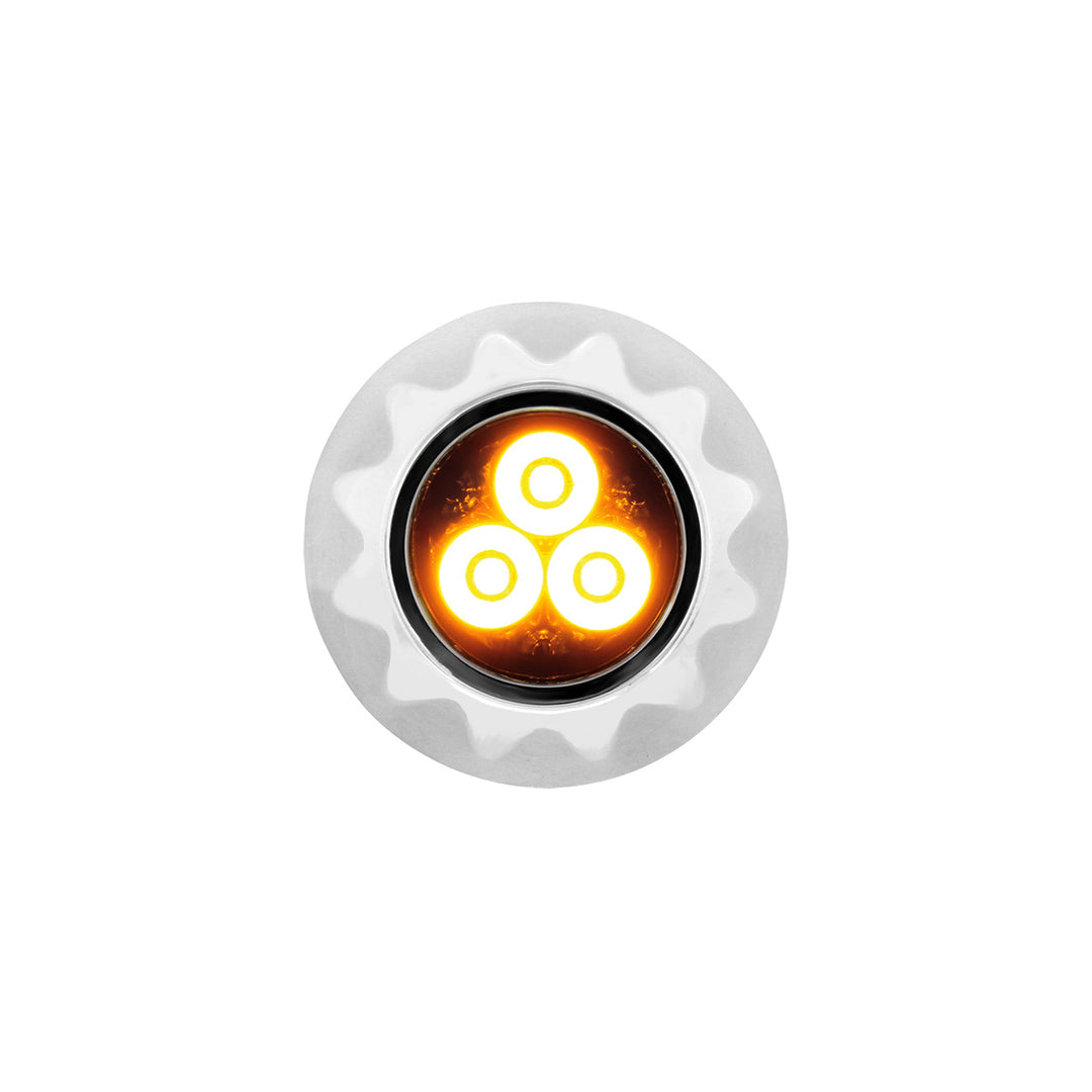3 High Power LED Mini Warning Light - Amber LED (Bulk)