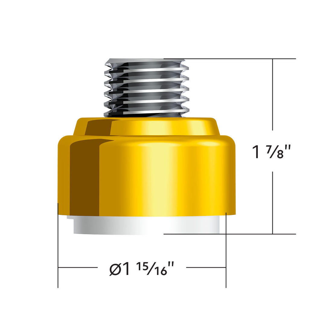 M30 x 3.5 Thread-On Gearshift Adapter W/LED Mount For Eaton - Fuller 9/10 Speed - Electric Yellow