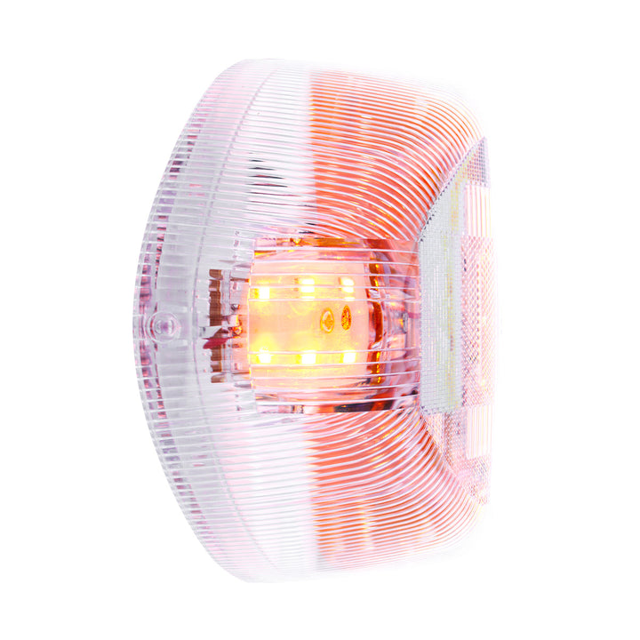 31 LED Turn Signal Light For 1987-2007 Peterbilt 379/378/357 - Amber LED/Clear Lens
