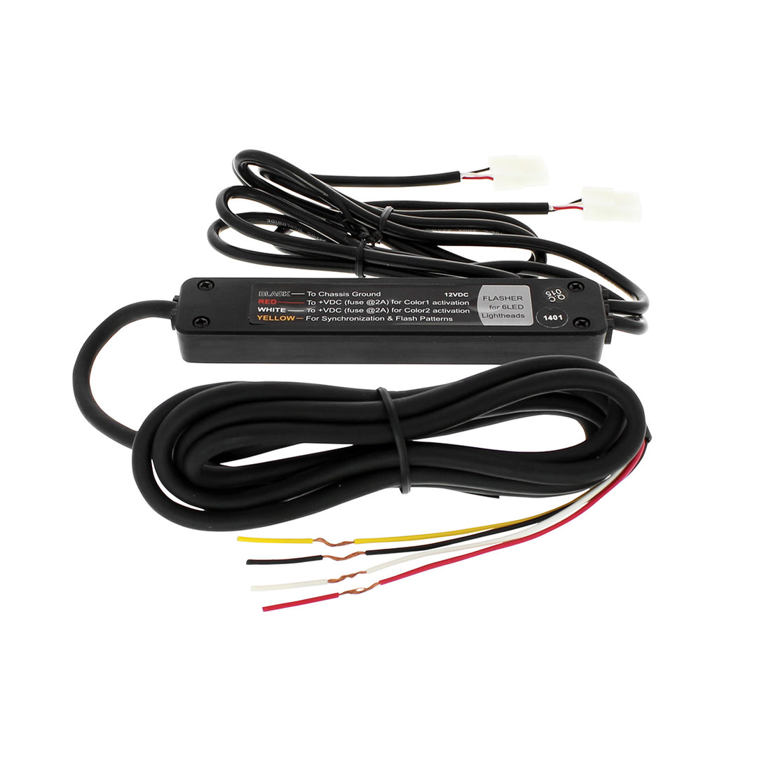 6 LED 1" Warning Light - Split Color