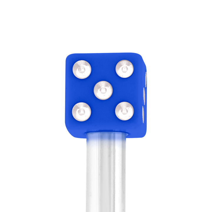 Dice Door Lock Knobs - Blue (2Pc/Set)