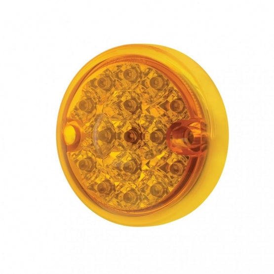 15 LED 3" Reflector Series 4 Light Only For Double Face Light Housing - Amber LED/Amber Lens (Bulk)