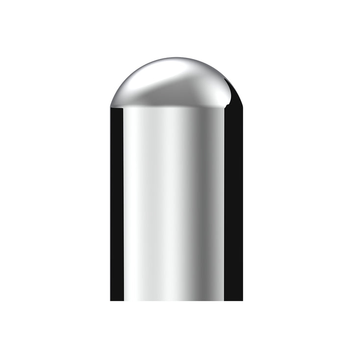 33mm x 3-3/4" Chrome Plastic Dome Nut Covers - Thread-On (10-Pack)