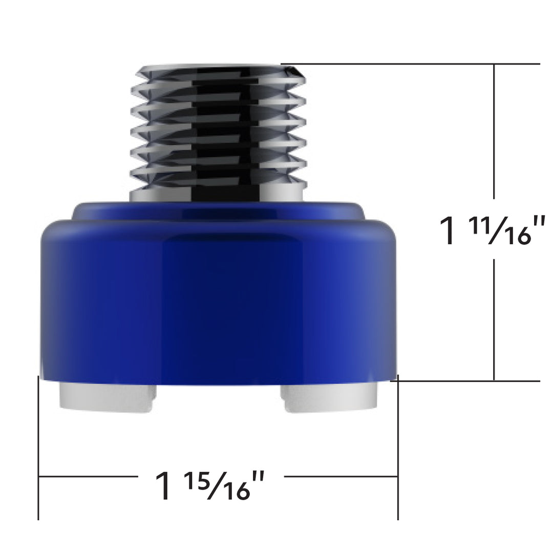 M30 x 3.5 Thread-On Shift Knob Mounting Adapter For Eaton Fuller Style 9/10 Shifter - Indigo Blue