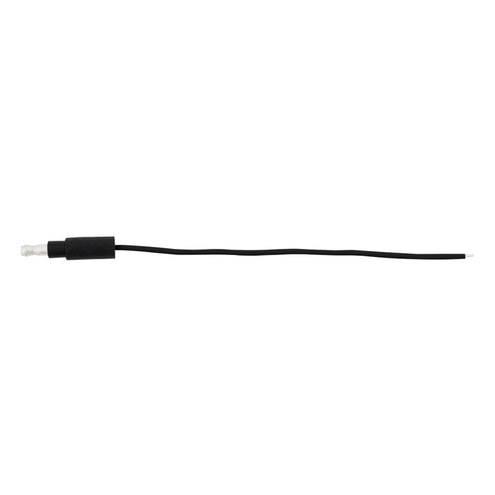 6" Single Lead Wire With .180 Bullet Termination &amp; Stripped End - Black (10 Pcs)
