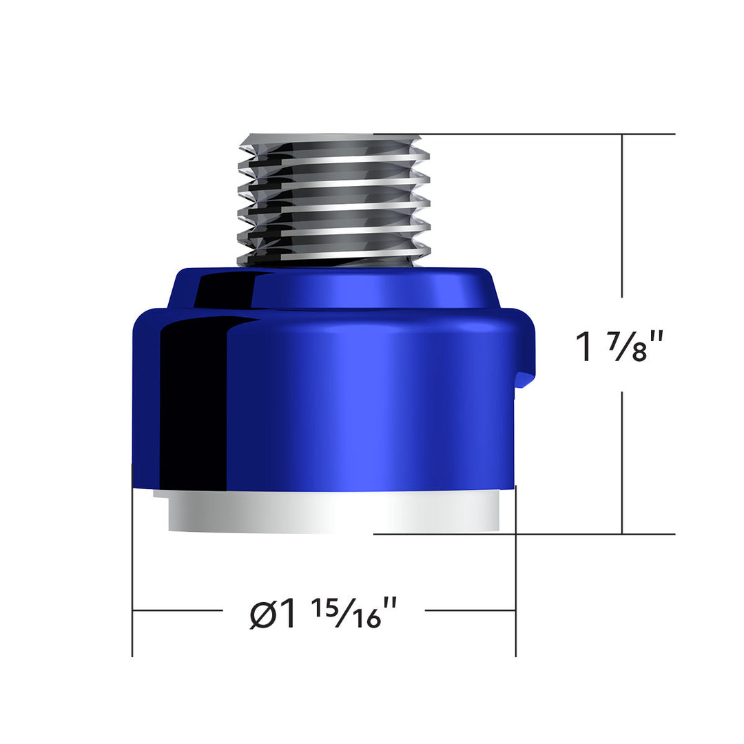 M30 x 3.5 Thread-On Gearshift Adapter W/LED Mount For Eaton - Fuller 13/15/18 Speed - Indigo Blue