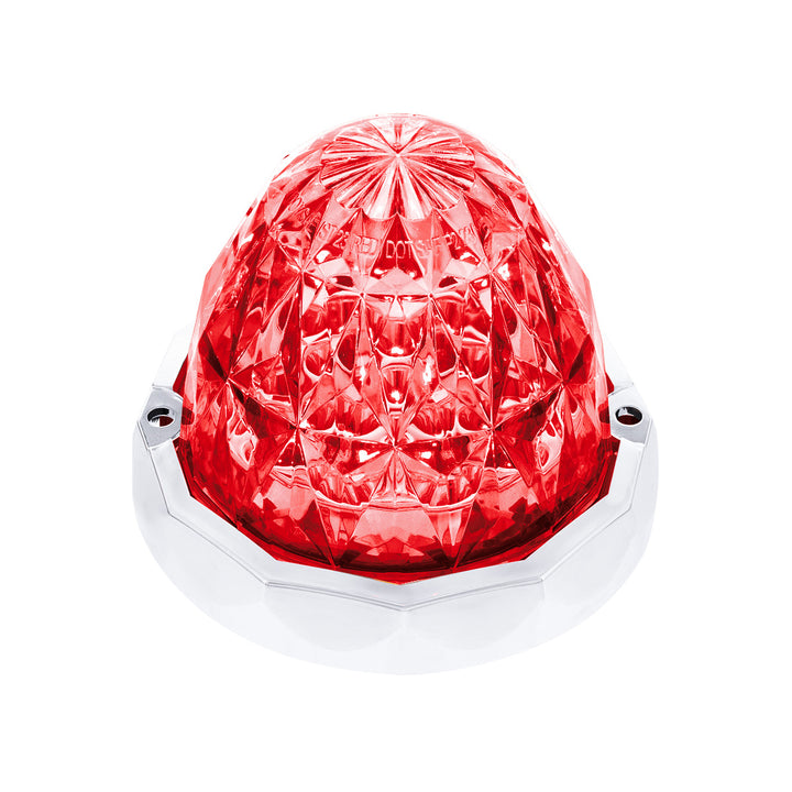 19 LED Dual Function Crystal Watermelon Light Kit With Bezel - Red LED/Clear Lens