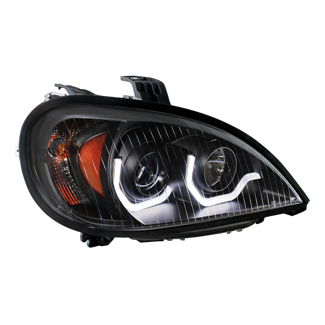 Blackout Projection Headlight With LED Position Light For 2001-2020 Freightliner Columbia - Passenger