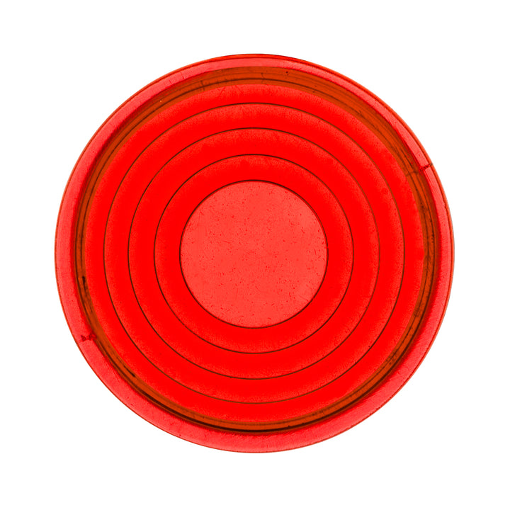 Round Map Light Lens For 2006+ Peterbilt - Red