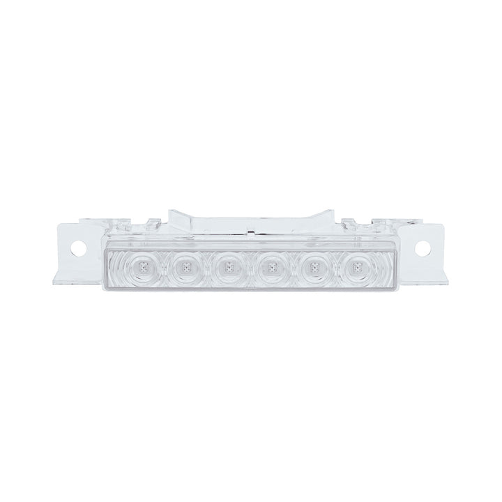 6 LED Competition Series Exterior Visor Light For 1996-2024 Volvo VNL - Amber LED/Clear Lens